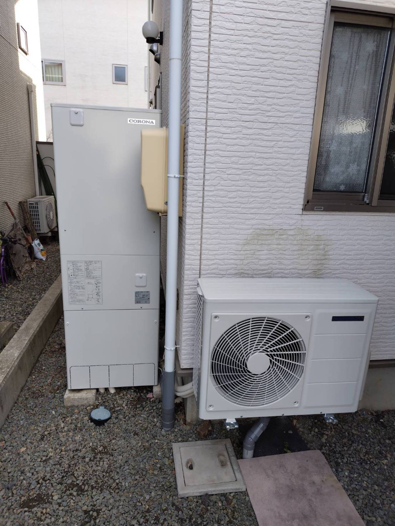 長野市　コロナ　エコキュート取替工事のリフォーム写真