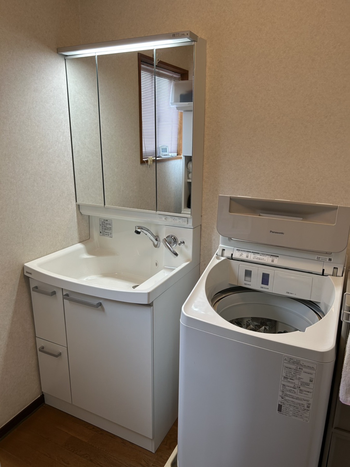 長野市　洗面台　クリナップ　ファンシオ75㎝のリフォーム写真