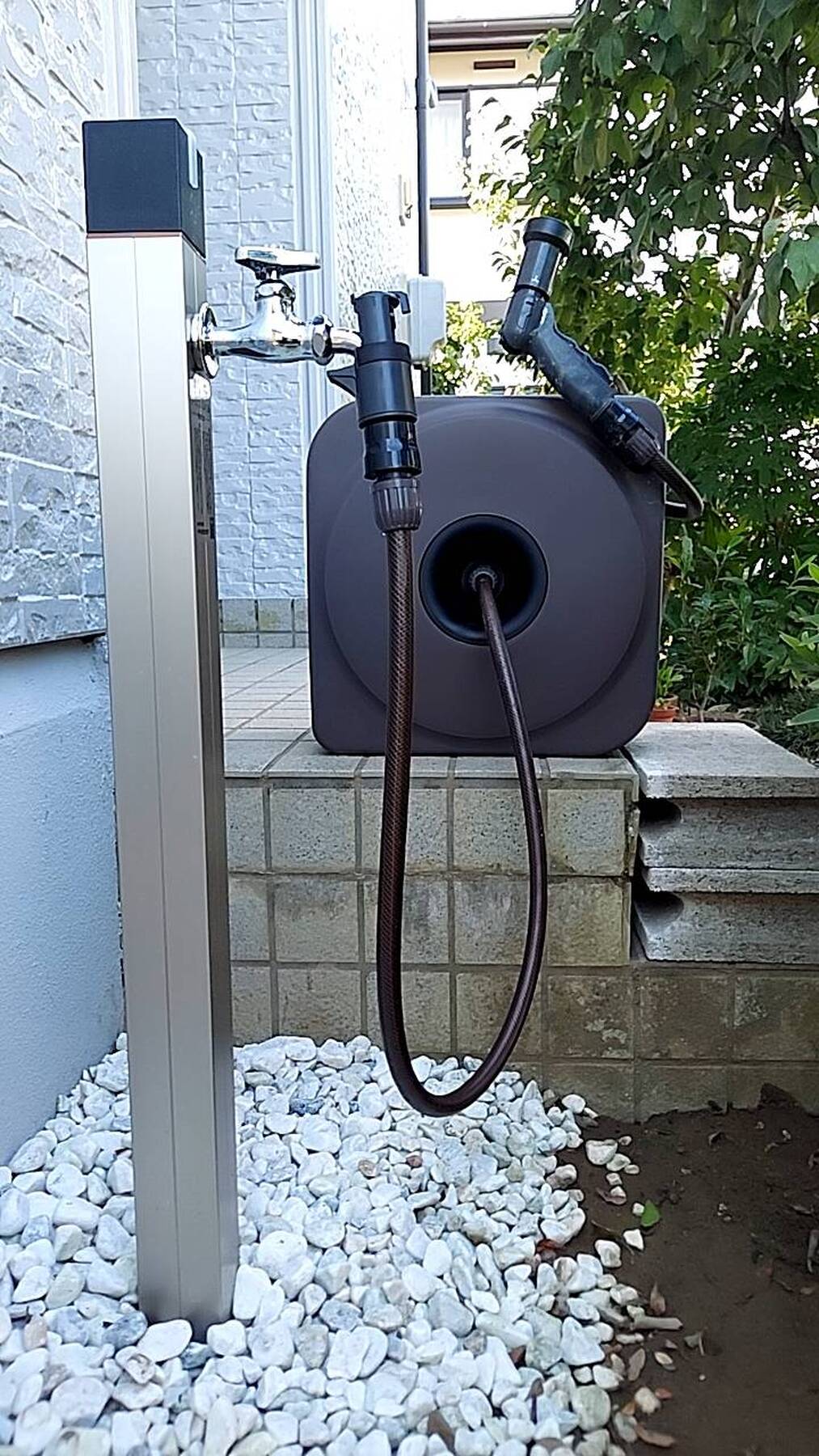 外水道　不凍栓　新規設置のリフォーム写真