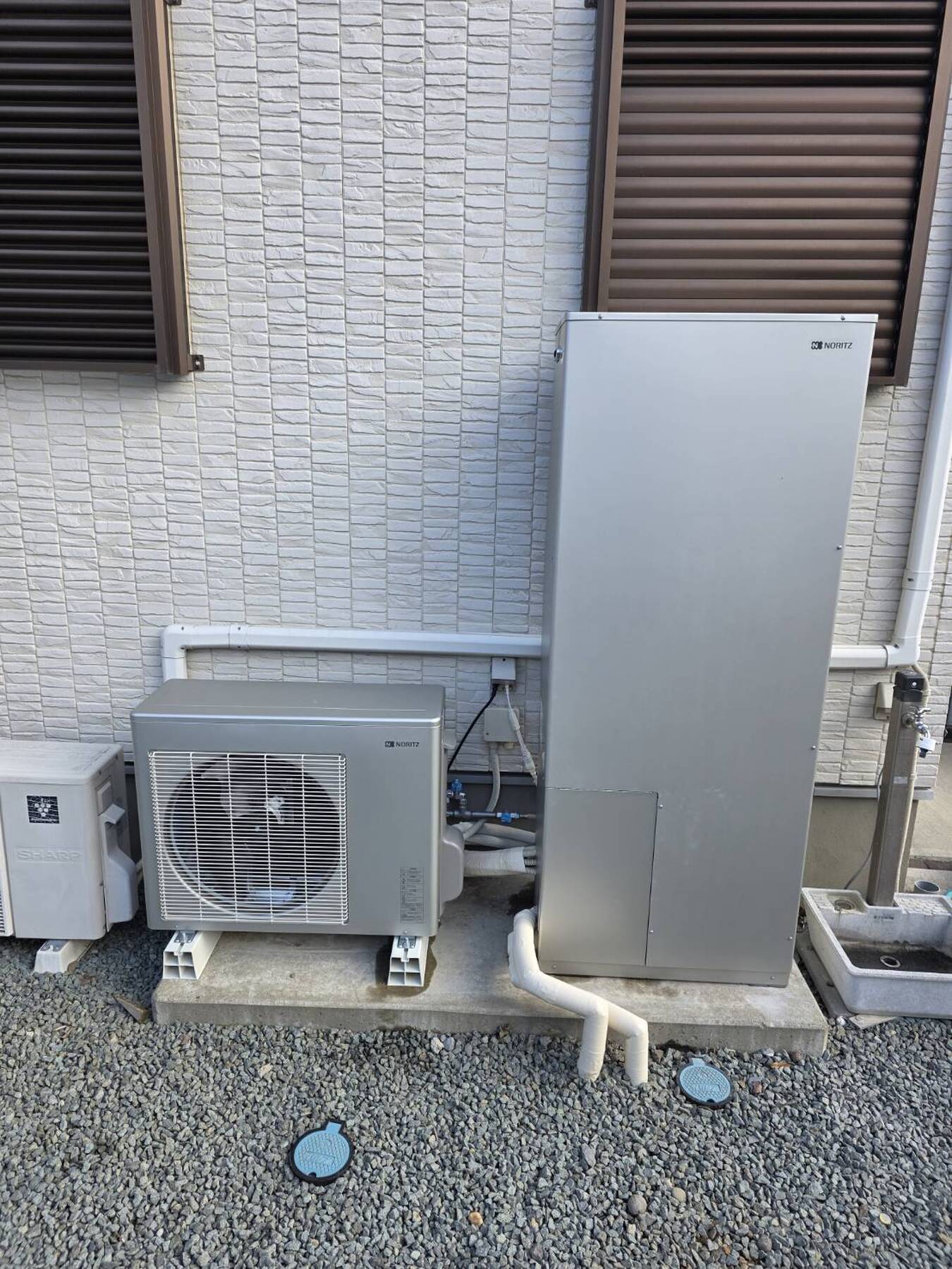 ノーリツ ハイブリット給湯器 太陽光消費優先モデルの写真