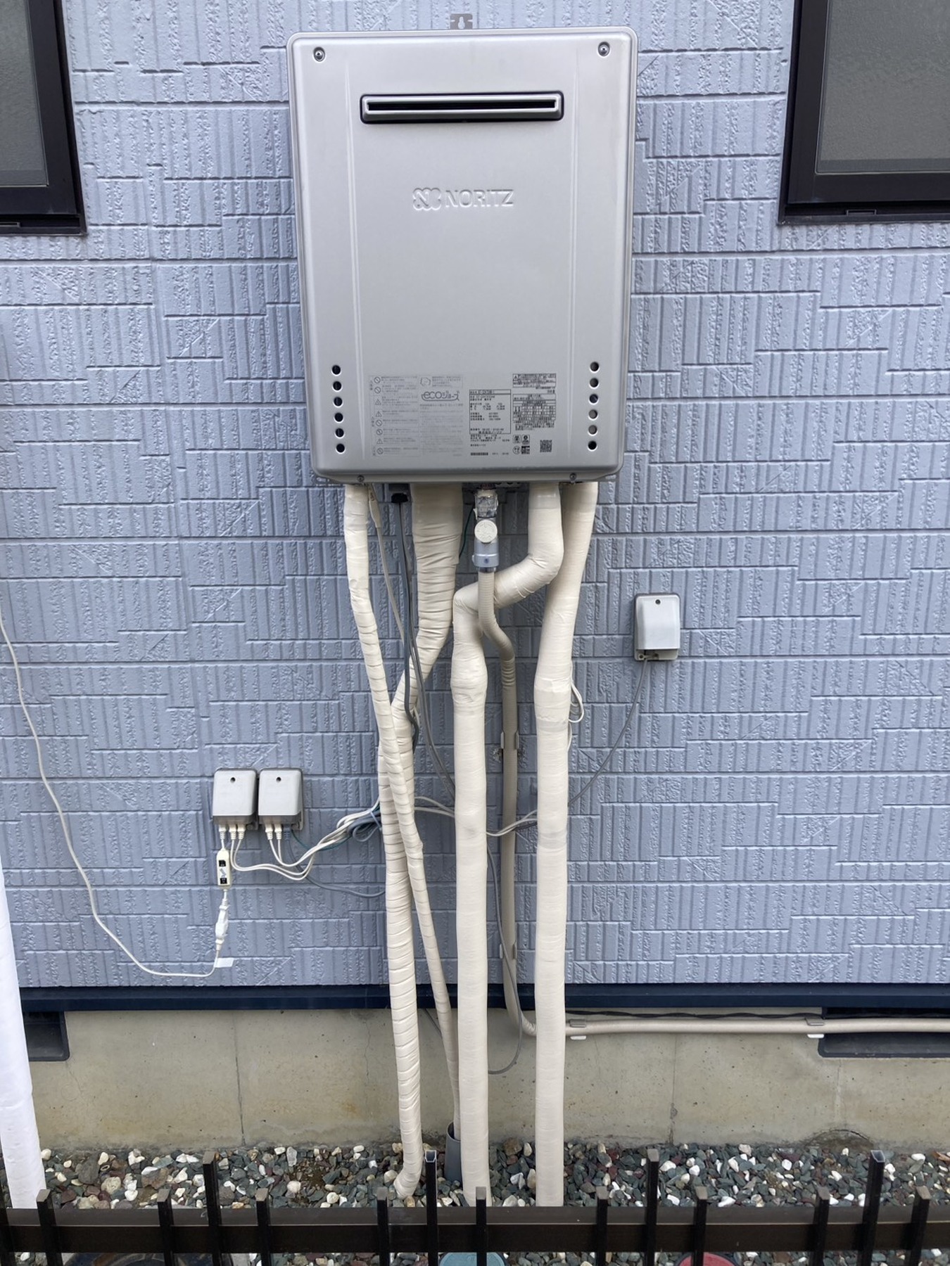 ノーリツ　エコジョーズ　ガス給湯器のリフォーム写真