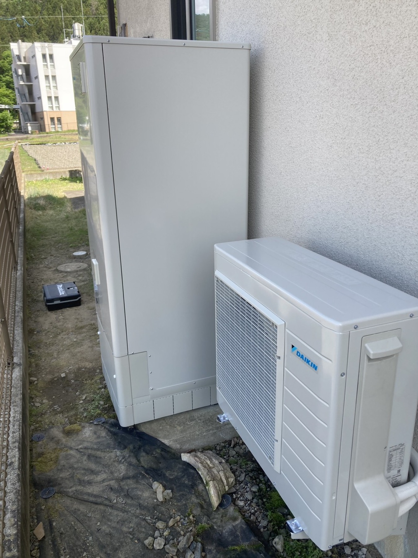 ダイキン 370L キッチン水栓交換の写真