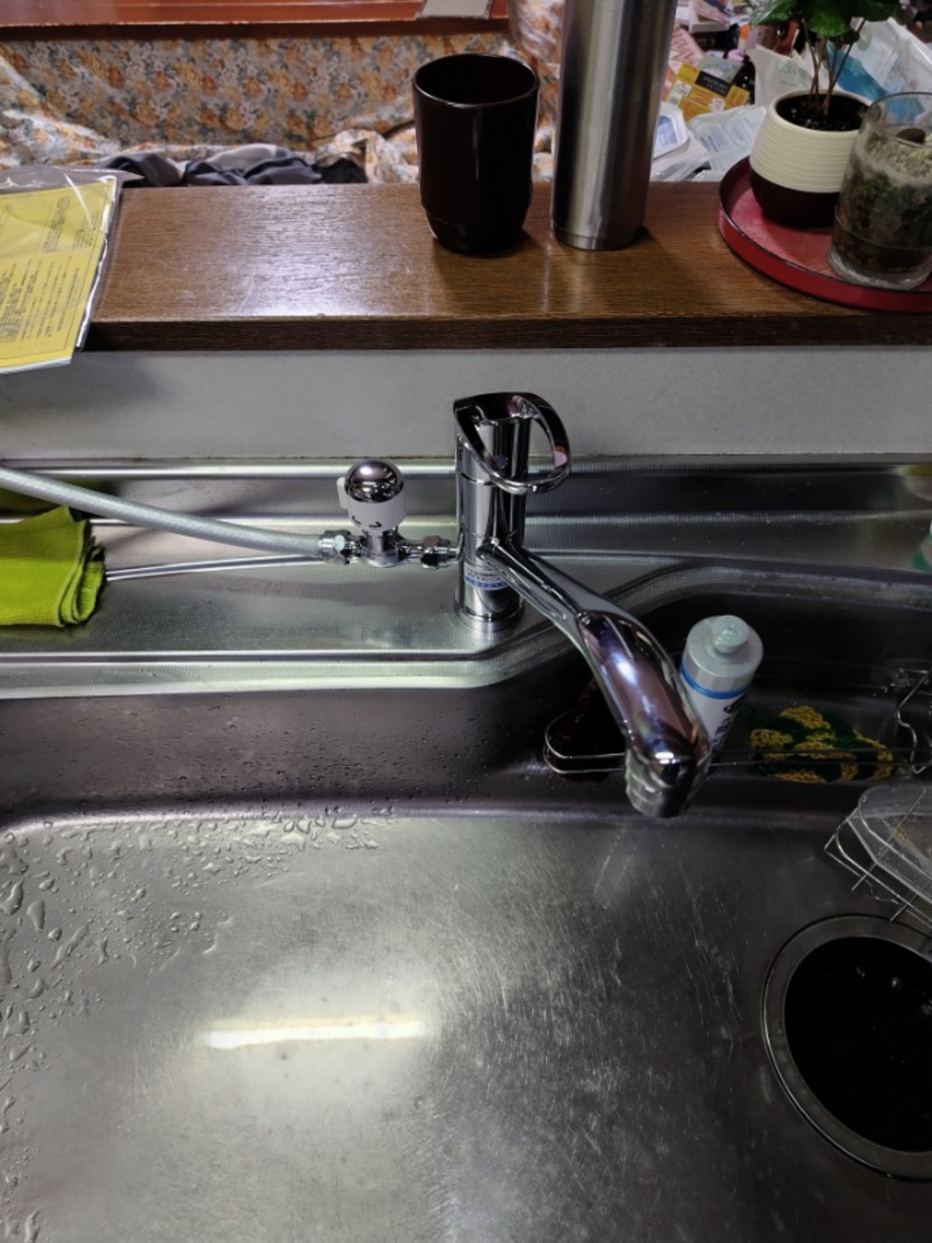 KVK　キッチン分岐水栓タイプ取替のリフォーム写真
